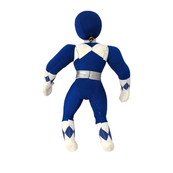 Vintage 1990s 90s Mighty Morphin Power Ranger Blue Ranger Stuffed Plush Doll Toy - Picture 7 of 8